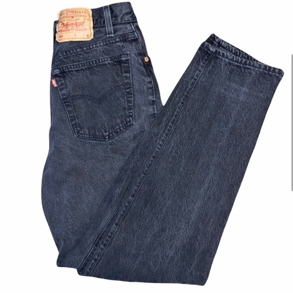 Vintage Levi’s 501 Black Straight Leg jeans - Picture 2 of 14